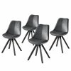 Mørteens Chaises capitonnées Aledas IV - Gris foncé - Noir - Lot de 4 2 Mørteens Chaises capitonnées Aledas IV - Gris foncé - Noir - Lot de 4 -Chaises Boutique 1000282507 211119 15305400025 IMAGE P000000001000282507
