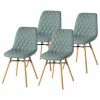 Mørteens Chaises capitonnées Farelas - Tissu Cors: Gris menthe - Lot de 4 -Chaises Boutique 1000282526 210819 09463000504 IMAGE P000000001000282526