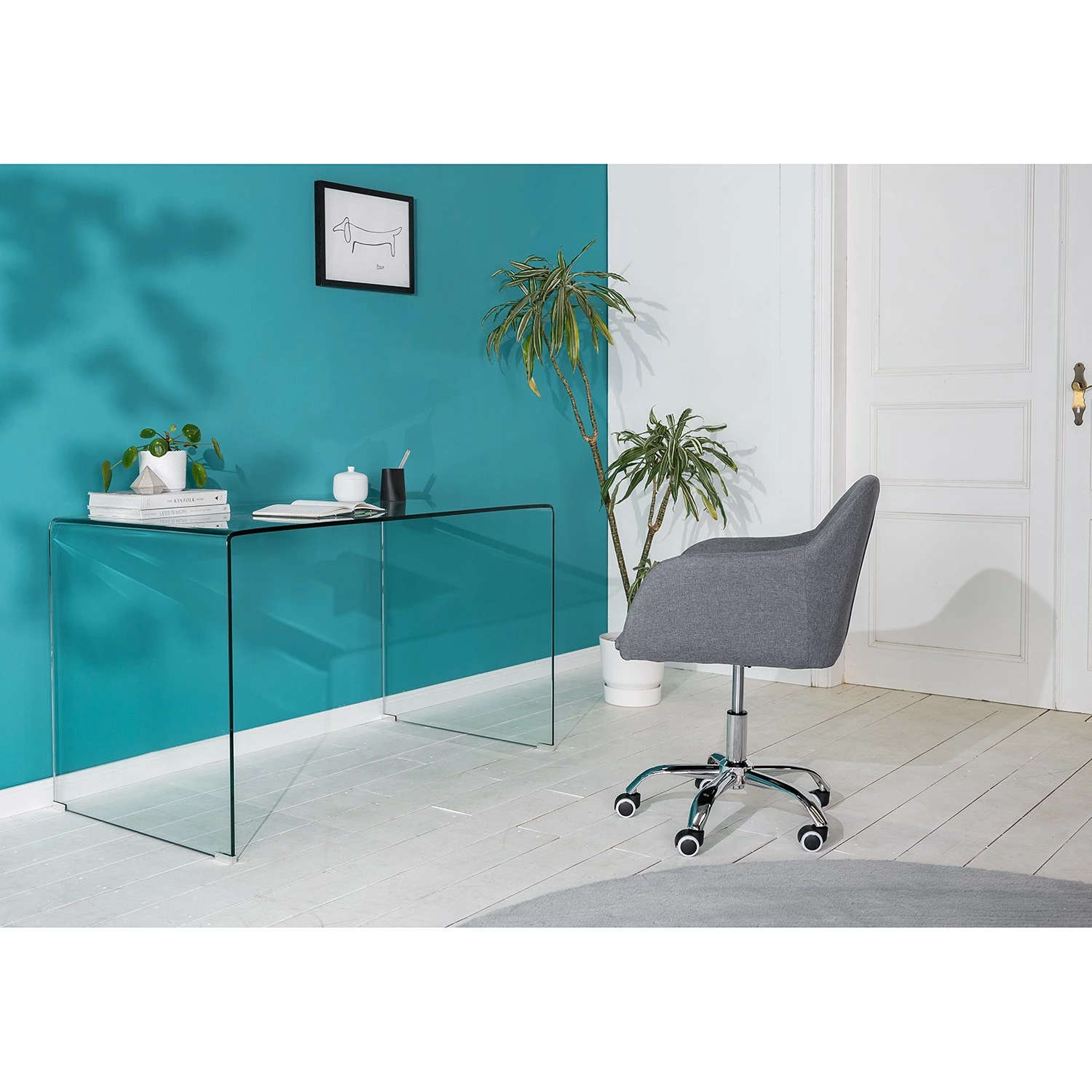 Furnitive Chaise de bureau Emalia - Gris 5 Furnitive Chaise de bureau Emalia - Gris – Image 3