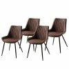 Ars manufacti Chaises capitonnées Midge (lot de 2) - Marron - Lot de 4 -Chaises Boutique 1000283497 210811 15350600002 IMAGE P000000001000283497