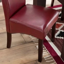 Ars Natura Chaises capitonnées Nello I (lot de 2) - similicuir / Hévéa massif - Marron foncé - Carmin - Lot de 4 -Chaises Boutique 1000283998 210831 13391900051 DETAILS P000000001000283998
