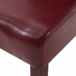 Ars Natura Chaises capitonnées Nello I (lot de 2) - similicuir / Hévéa massif - Marron foncé - Carmin - Lot de 4 -Chaises Boutique 1000283998 210831 13391900054 DETAILS P000000001000283998