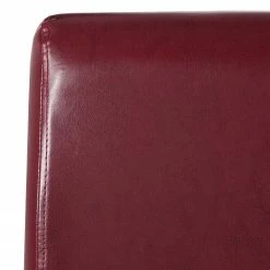 Ars Natura Chaises capitonnées Nello I (lot de 2) - similicuir / Hévéa massif - Marron foncé - Carmin - Lot de 4 -Chaises Boutique 1000283998 210831 13391900056 DETAILS P000000001000283998