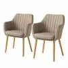 Mørteens Chaise à accoudoirs Leedy I - Tissu Zea: Beige - Lot de 2 -Chaises Boutique 1000284185 210823 08534300001 IMAGE P000000001000284185