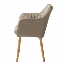 Mørteens Chaise à accoudoirs Leedy I - Tissu Zea: Beige - Lot de 2 -Chaises Boutique 1000284185 210823 08534300004 DETAILS P000000001000284185