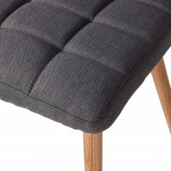 Mørteens Chaise capitonnée Doskie I - Tissu Zea: Gris foncé - Lot de 4 -Chaises Boutique 1000284200 210823 08535200191 DETAILS P000000001000284200