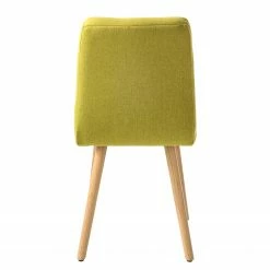 Mørteens Chaise capitonnée Doskie II - Lin / Chêne massif - Citron vert - Lot de 4 -Chaises Boutique 1000284205 210823 08535500238 DETAILS P000000001000284205