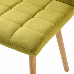 Mørteens Chaise capitonnée Doskie II - Lin / Chêne massif - Citron vert - Lot de 4 -Chaises Boutique 1000284205 210823 08535500239 DETAILS P000000001000284205