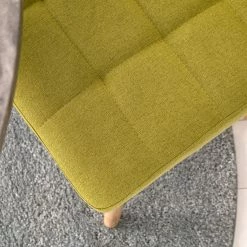 Mørteens Chaise capitonnée Doskie II - Lin / Chêne massif - Citron vert - Lot de 4 -Chaises Boutique 1000284205 210823 08535600242 DETAILS P000000001000284205