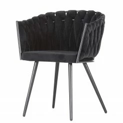 Jack & Alice Chaise Ă accoudoirs Feltham - Noir