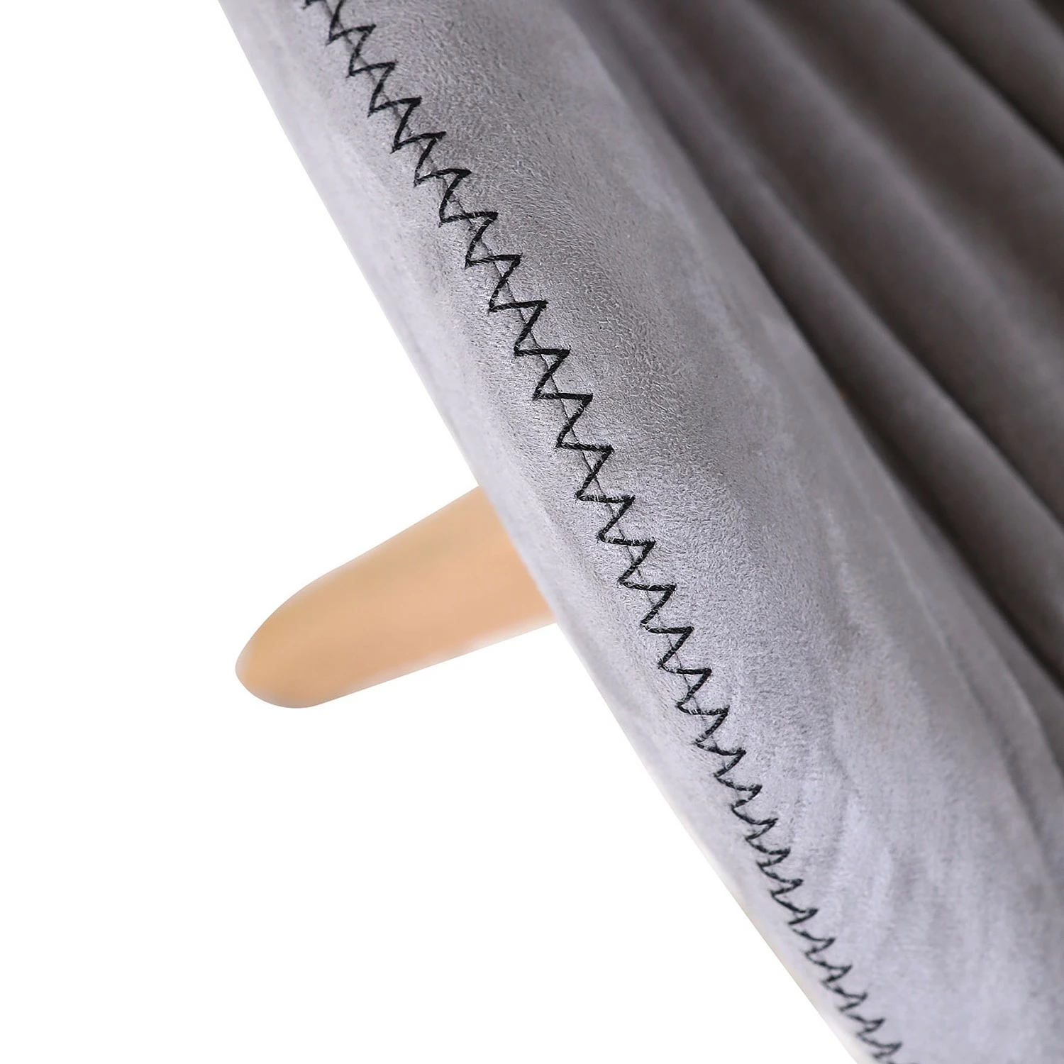 Red Living Chaise capitonnée Wilbur II - Platine 8 Red Living Chaise capitonnée Wilbur II - Platine – Image 6