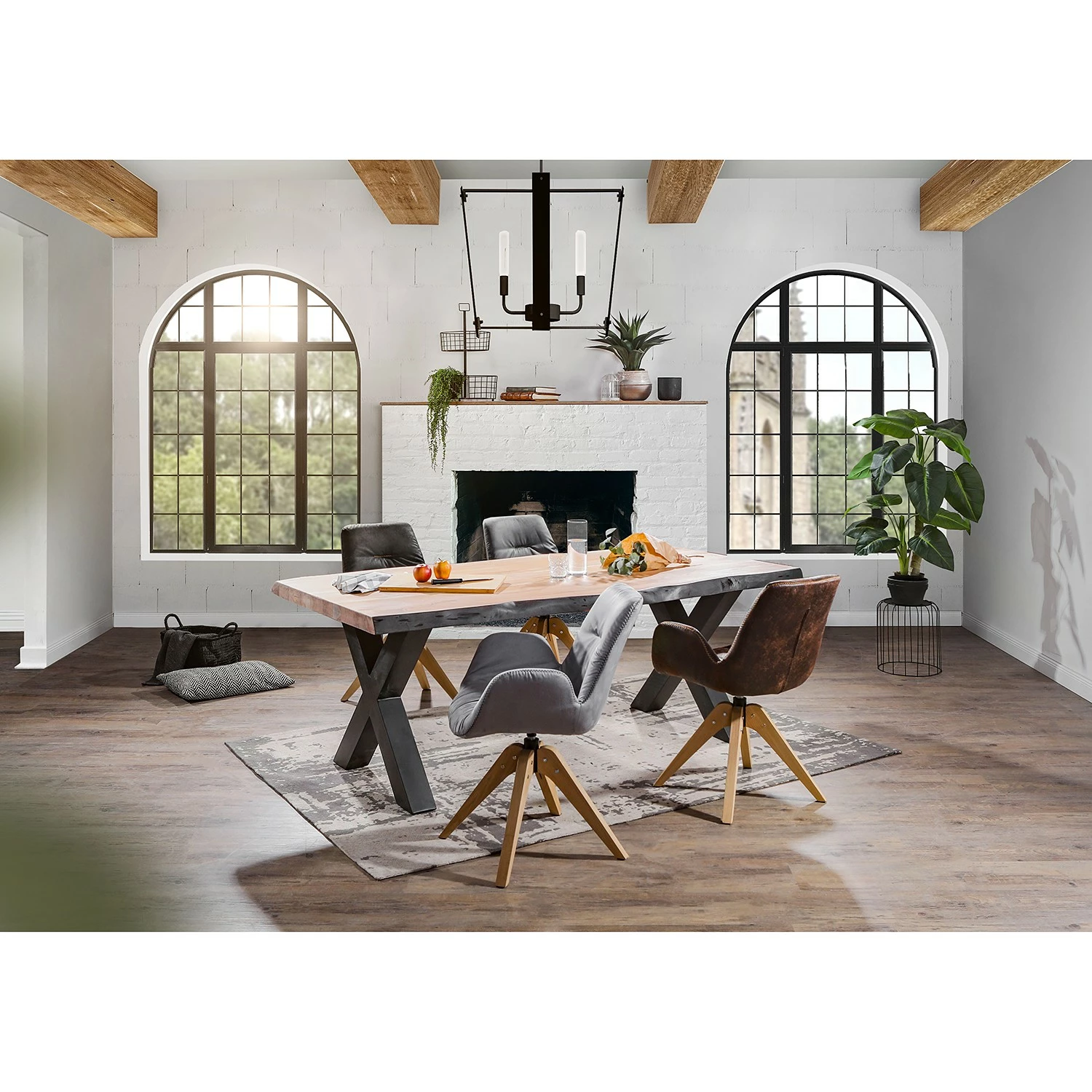 Red Living Chaise capitonnée Wilbur II - Platine 4 Red Living Chaise capitonnée Wilbur II - Platine – Image 2