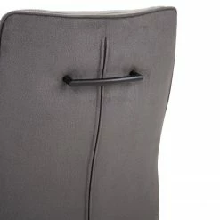 Fredriks Chaises cantilever Altoona (lot de 2) - Tissage à plat / Métal - Gris foncé et gris clair / Noir mat -Chaises Boutique 1000285150 220617 033 DETAILS P000000001000285150