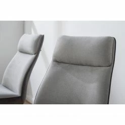 Fredriks Chaises cantilever Altoona (lot de 2) - Tissage à plat / Métal - Gris foncé et gris clair / Noir mat -Chaises Boutique 1000285150 220819 035 DETAILS P000000001000285150
