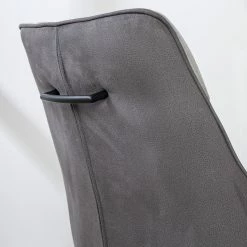 Fredriks Chaise à accoudoirs Altoona - Tissage à plat / Métal - Gris foncé et gris clair / Noir mat -Chaises Boutique 1000285151 220819 030 DETAILS P000000001000285151