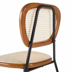 Maison Belfort Chaises Ramona (lot de 2) - Rotin & Hêtre massif / Acier - Beige & Hêtre / Chrome 24 Maison Belfort Chaises Ramona (lot de 2) - Rotin & Hêtre massif / Acier - Beige & Hêtre / Chrome -Chaises Boutique 1000285155 220608 050 DETAILS P000000001000285155