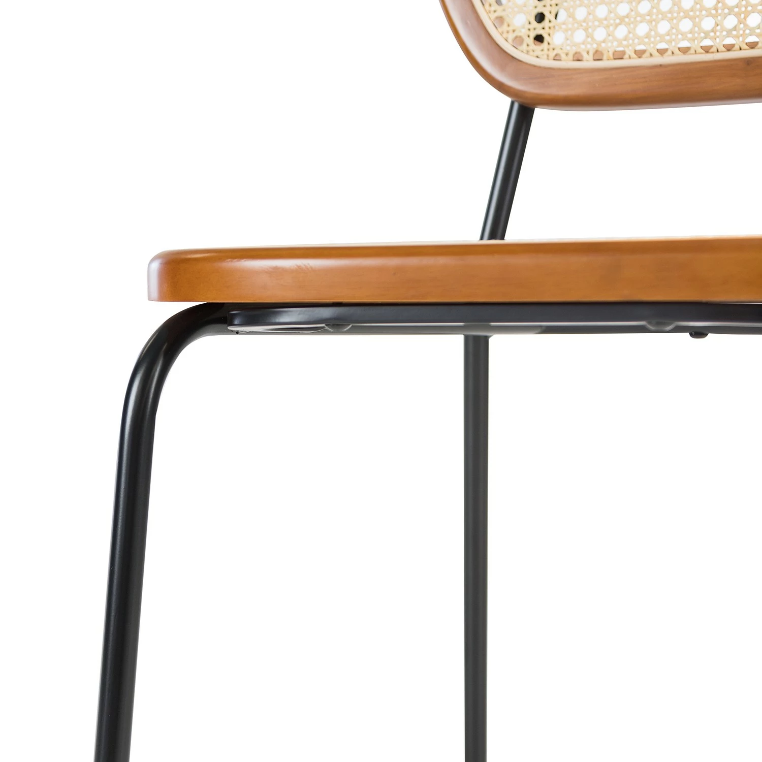 Maison Belfort Chaises Ramona (lot de 2) - Rotin & Hêtre massif / Acier - Beige & Hêtre / Chrome 12 Maison Belfort Chaises Ramona (lot de 2) - Rotin & Hêtre massif / Acier - Beige & Hêtre / Chrome – Image 10