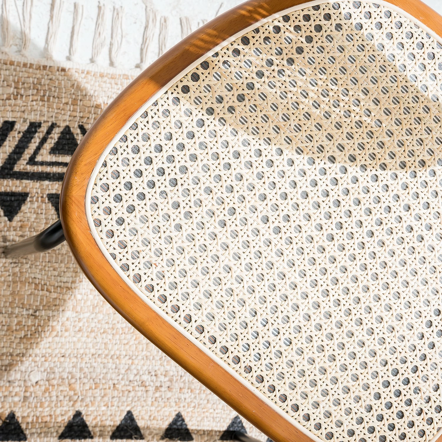 Maison Belfort Chaises Ramona (lot de 2) - Rotin & Hêtre massif / Acier - Beige & Hêtre / Chrome 17 Maison Belfort Chaises Ramona (lot de 2) - Rotin & Hêtre massif / Acier - Beige & Hêtre / Chrome – Image 15