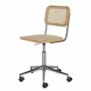 Mørteens Chaise de bureau Ramon - Rotin / Hêtre massif / Acier - Beige / Hêtre / Chrome -Chaises Boutique 1000285156 220524 010 IMAGE P000000001000285156