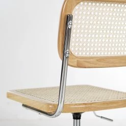 Mørteens Chaise de bureau Ramon - Rotin / Hêtre massif / Acier - Beige / Hêtre / Chrome 27 Mørteens Chaise de bureau Ramon - Rotin / Hêtre massif / Acier - Beige / Hêtre / Chrome -Chaises Boutique 1000285156 220524 045 DETAILS P000000001000285156