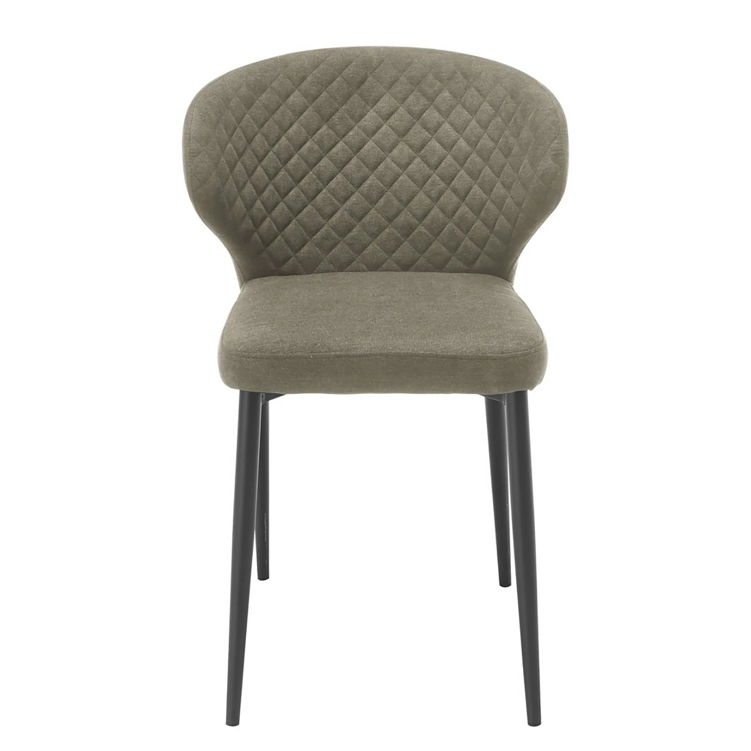 Ars manufacti Chaises Tingley (lot de 2) - Tissu / Métal - Taupe / Noir 4 Ars manufacti Chaises Tingley (lot de 2) - Tissu / Métal - Taupe / Noir – Image 2