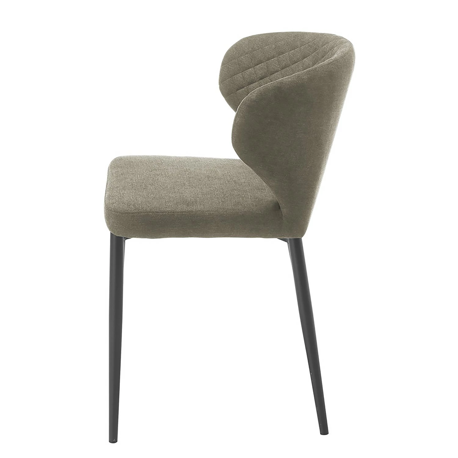 Ars manufacti Chaises Tingley (lot de 2) - Tissu / Métal - Taupe / Noir 5 Ars manufacti Chaises Tingley (lot de 2) - Tissu / Métal - Taupe / Noir – Image 3