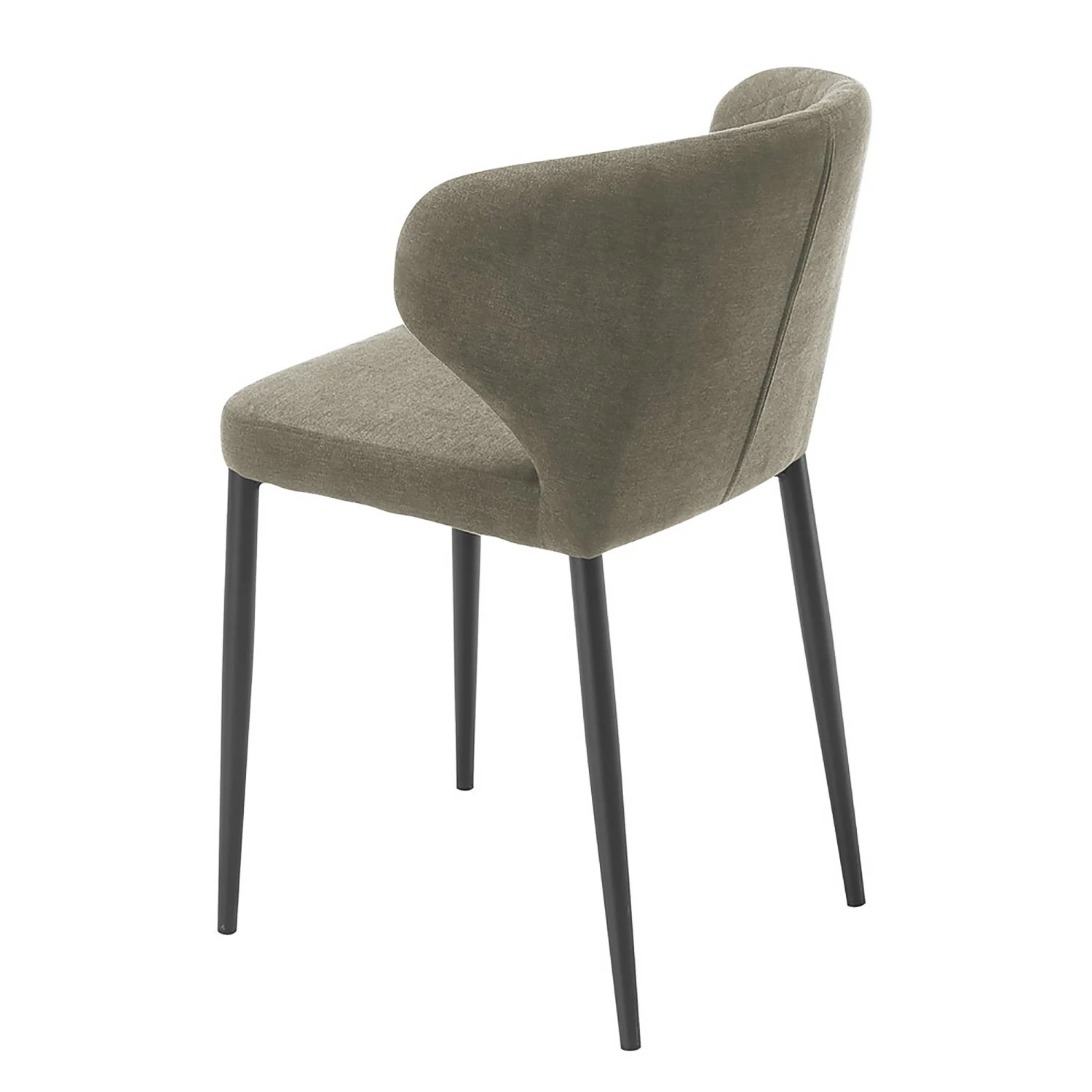 Ars manufacti Chaises Tingley (lot de 2) - Tissu / Métal - Taupe / Noir 6 Ars manufacti Chaises Tingley (lot de 2) - Tissu / Métal - Taupe / Noir – Image 4