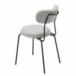 Ars manufacti Chaises Timika (lot de 2) - Tissu / Métal - Gris clair / Noir 9 Ars manufacti Chaises Timika (lot de 2) - Tissu / Métal - Gris clair / Noir -Chaises Boutique 1000285169 220614 050 DETAILS P000000001000285169