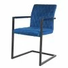 Ars manufacti Chaise à accoudoirs Finga II - Bleu -Chaises Boutique 1000285319 220810 010 IMAGE P000000001000285319
