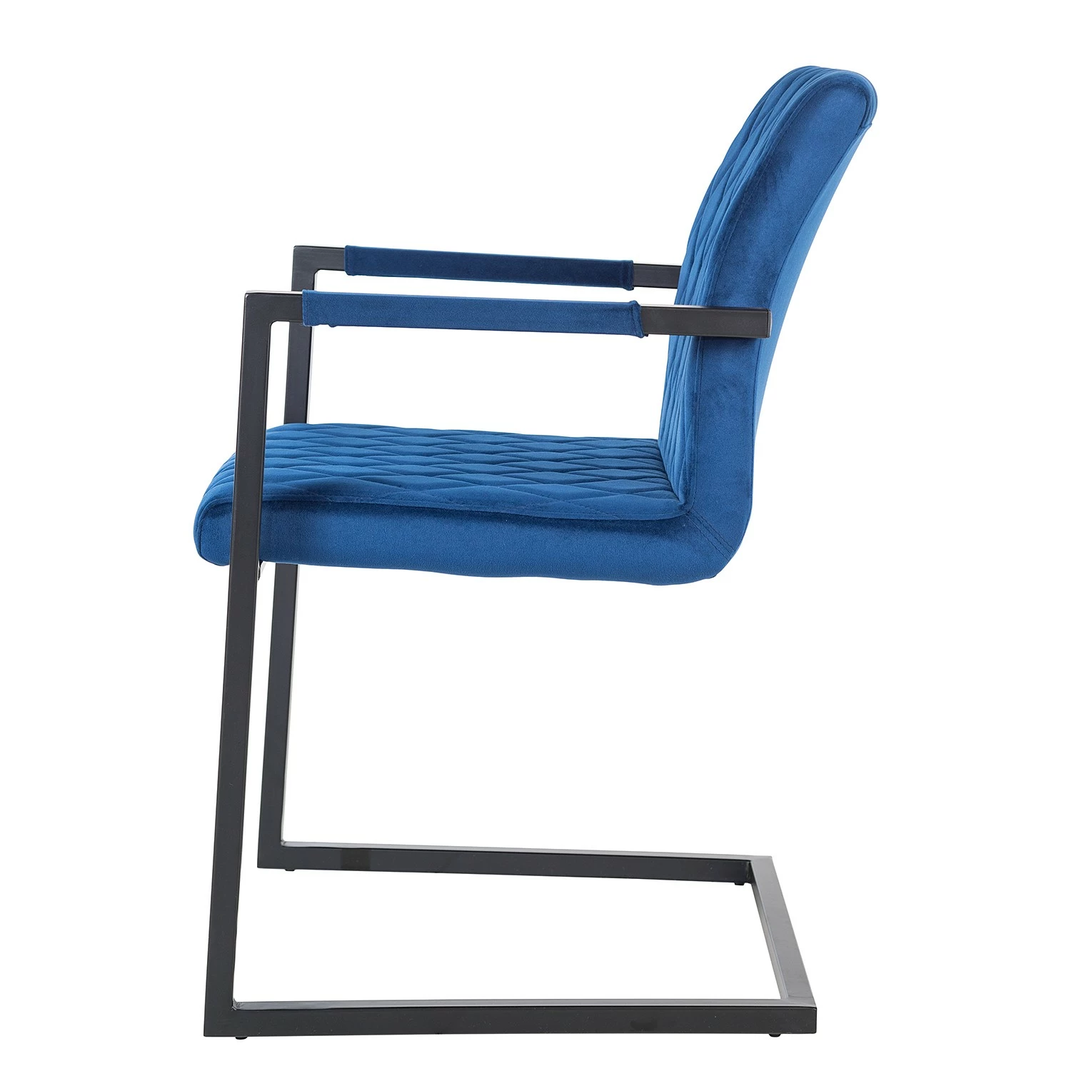 Ars manufacti Chaise à accoudoirs Finga II - Bleu 4 Ars manufacti Chaise à accoudoirs Finga II - Bleu – Image 2