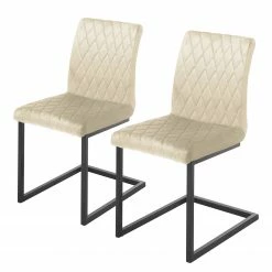 Ars manufacti Chaises cantilever Finga II (lot de 2) - Beige