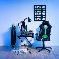 Fredriks Gaming Chair Corner - Noir / Vert -Chaises Boutique 1000297652 211007 08054800171 MOOD DETAILS P000000001000297652 mood