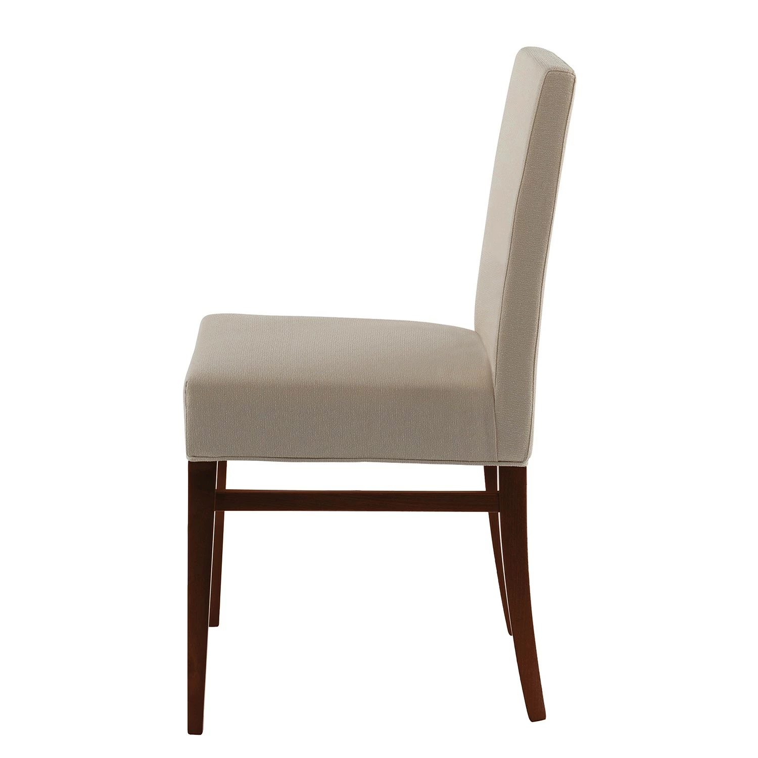 Red Living Chaise capitonnée Camillas II (lot de 2) - Tissu structuré / Hêtre massif- Beige / Imitation noyer 6 Red Living Chaise capitonnée Camillas II (lot de 2) - Tissu structuré / Hêtre massif- Beige / Imitation noyer – Image 4