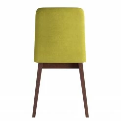 Norrwood Chaises capitonnées Nami (lot de 2) - Vert kiwi - Imitation noyer -Chaises Boutique 1000299017 211019 111638000106 DETAILS P000000001000299017