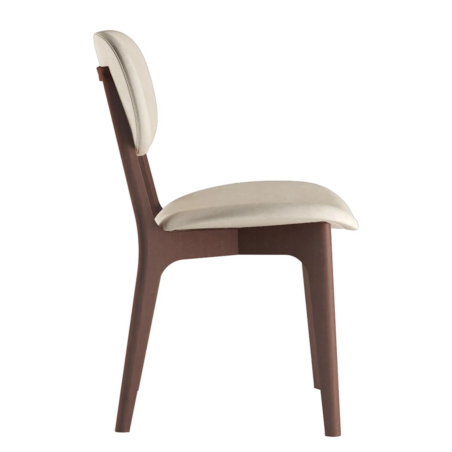 Norrwood Chaises capitonnées Nadir (lot de 2) - Crème - Imitation noyer 7 Norrwood Chaises capitonnées Nadir (lot de 2) - Crème - Imitation noyer – Image 5