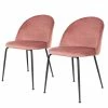 Red Living Chaises capitonnées Maxou II (lot de 2) - Rose bébé -Chaises Boutique 1000299395 211012 13445400023 IMAGE P000000001000299395
