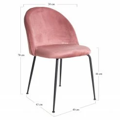 Red Living Chaises capitonnées Maxou II (lot de 2) - Rose bébé 15 Red Living Chaises capitonnées Maxou II (lot de 2) - Rose bébé -Chaises Boutique 1000299395 211012 134454000519 SKETCH DETAILS P000000001000299395 sketch