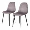 Red Living Chaises Renty II (lot de 2) - Gris - Noir 2 Red Living Chaises Renty II (lot de 2) - Gris - Noir -Chaises Boutique 1000299404 211012 13445500082 IMAGE P000000001000299404