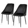 Red Living Chaises capitonnées Halley II (lot de 2) - Noir -Chaises Boutique 1000299421 211012 13445500158 IMAGE P000000001000299421