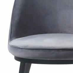 Red Living Chaise Cheia II - Velours / Fer - Gris clair / Noir -Chaises Boutique 1000303609 211117 16474000138 DETAILS P000000001000303609