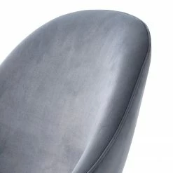 Red Living Chaise Cheia II - Velours / Fer - Gris clair / Noir -Chaises Boutique 1000303609 211117 16474000140 DETAILS P000000001000303609
