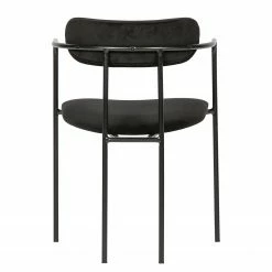 Red Living Chaises à accoudoirs Lineas (lot de 2) - Velours / Acier - Noir 12 Red Living Chaises à accoudoirs Lineas (lot de 2) - Velours / Acier - Noir -Chaises Boutique 1000303870 211105 13105600171 DETAILS P000000001000303870