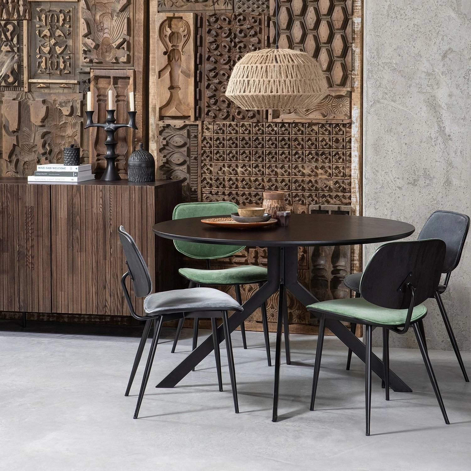 Red Living Chaises Auletta (lot de 2) - Anthracite 4 Red Living Chaises Auletta (lot de 2) - Anthracite – Image 2