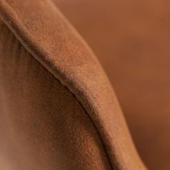 Red Living Chaises à accoudoirs Avril II (lot de 2) - Microfibre / Acier - Marron vintage / Noir -Chaises Boutique 1000303883 211105 13105900268 DETAILS P000000001000303883