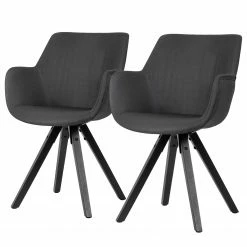 Loftscape Chaises à accoudoirs Newport II (2) - Noir