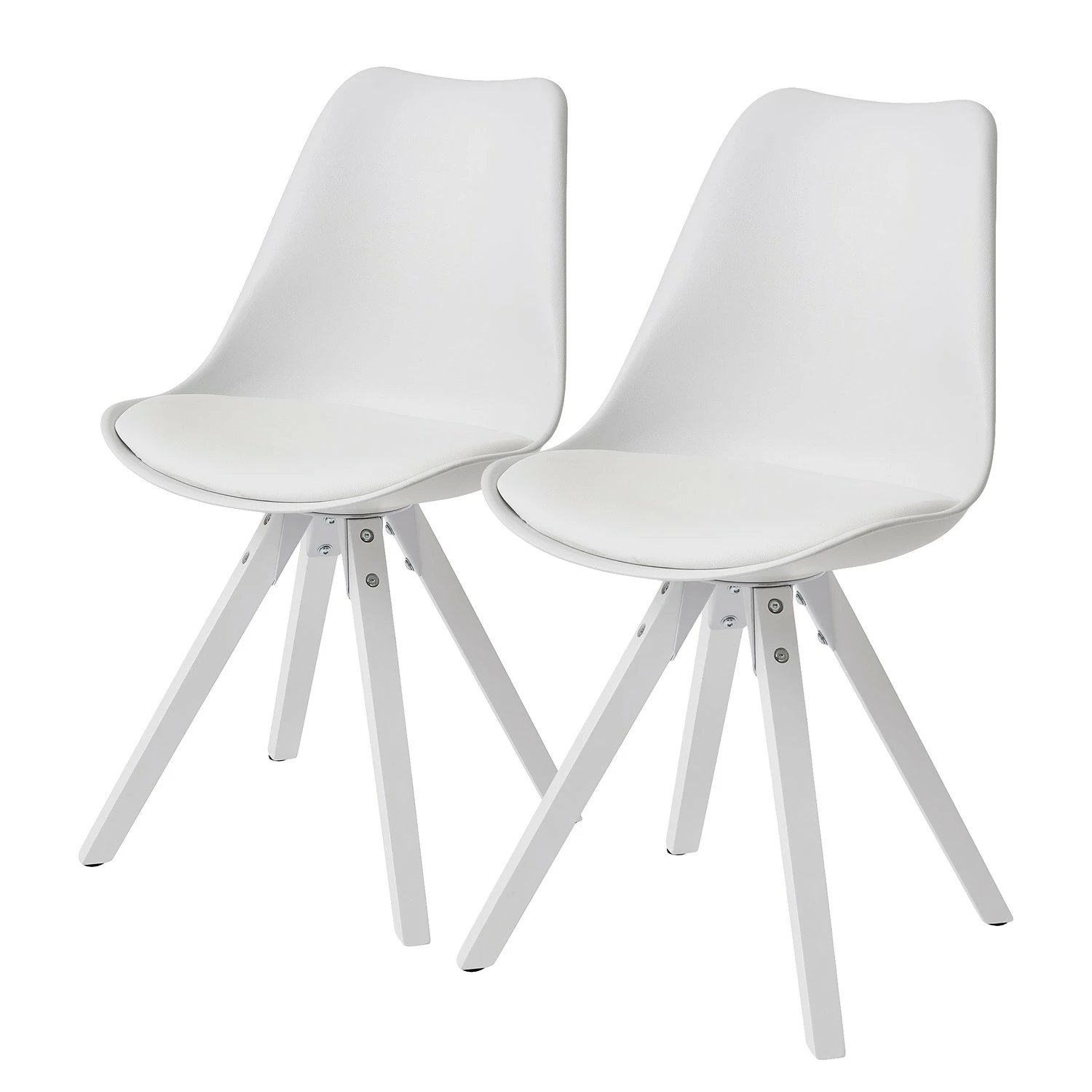 Loftscape Chaises Eichberg (lot de 2) - Blanc 3 Loftscape Chaises Eichberg (lot de 2) - Blanc