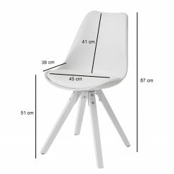 Loftscape Chaises Eichberg (lot de 2) - Blanc 15 Loftscape Chaises Eichberg (lot de 2) - Blanc -Chaises Boutique 1000303921 211103 12151900684 SKETCH DETAILS P000000001000303921 sketch