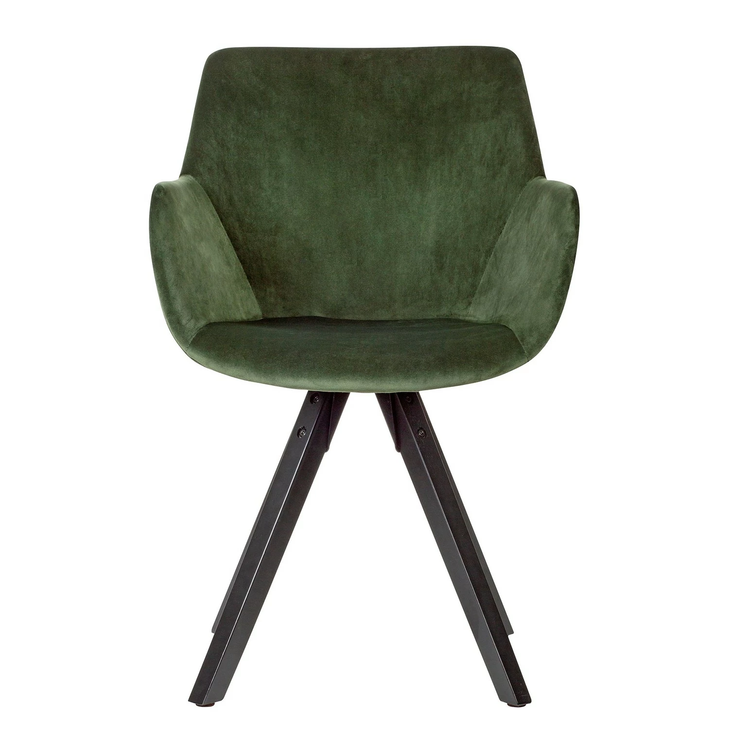 Loftscape Chaises à accoudoirs Newport III (2) - Vert olive - Noir 4 Loftscape Chaises à accoudoirs Newport III (2) - Vert olive - Noir – Image 2