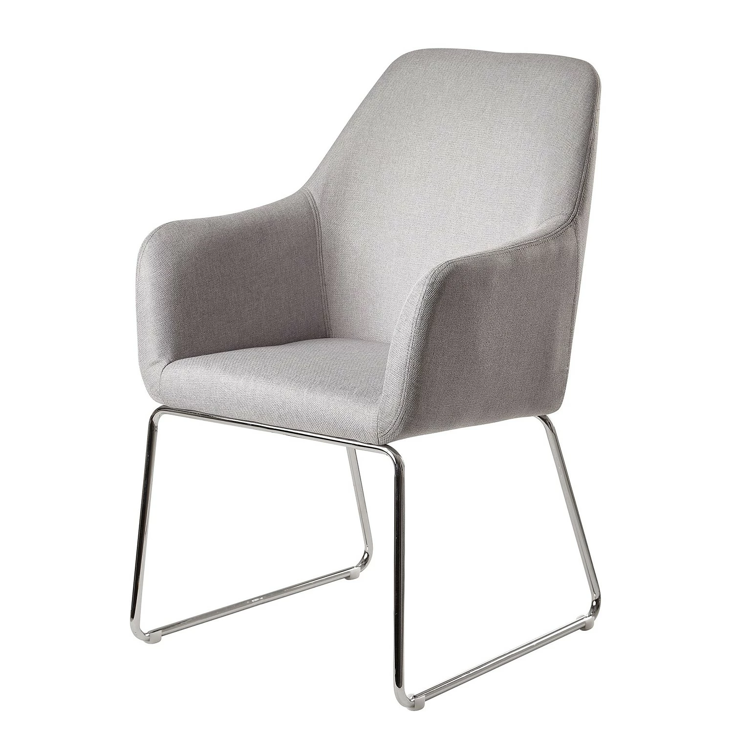 Loftscape Chaise à accoudoirs Fradou II - Gris / Argenté 3 Loftscape Chaise à accoudoirs Fradou II - Gris / Argenté