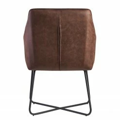 Loftscape Chaise à accoudoirs Giorgino II - Marron foncé vintage -Chaises Boutique 1000303957 211103 12152700461 DETAILS P000000001000303957